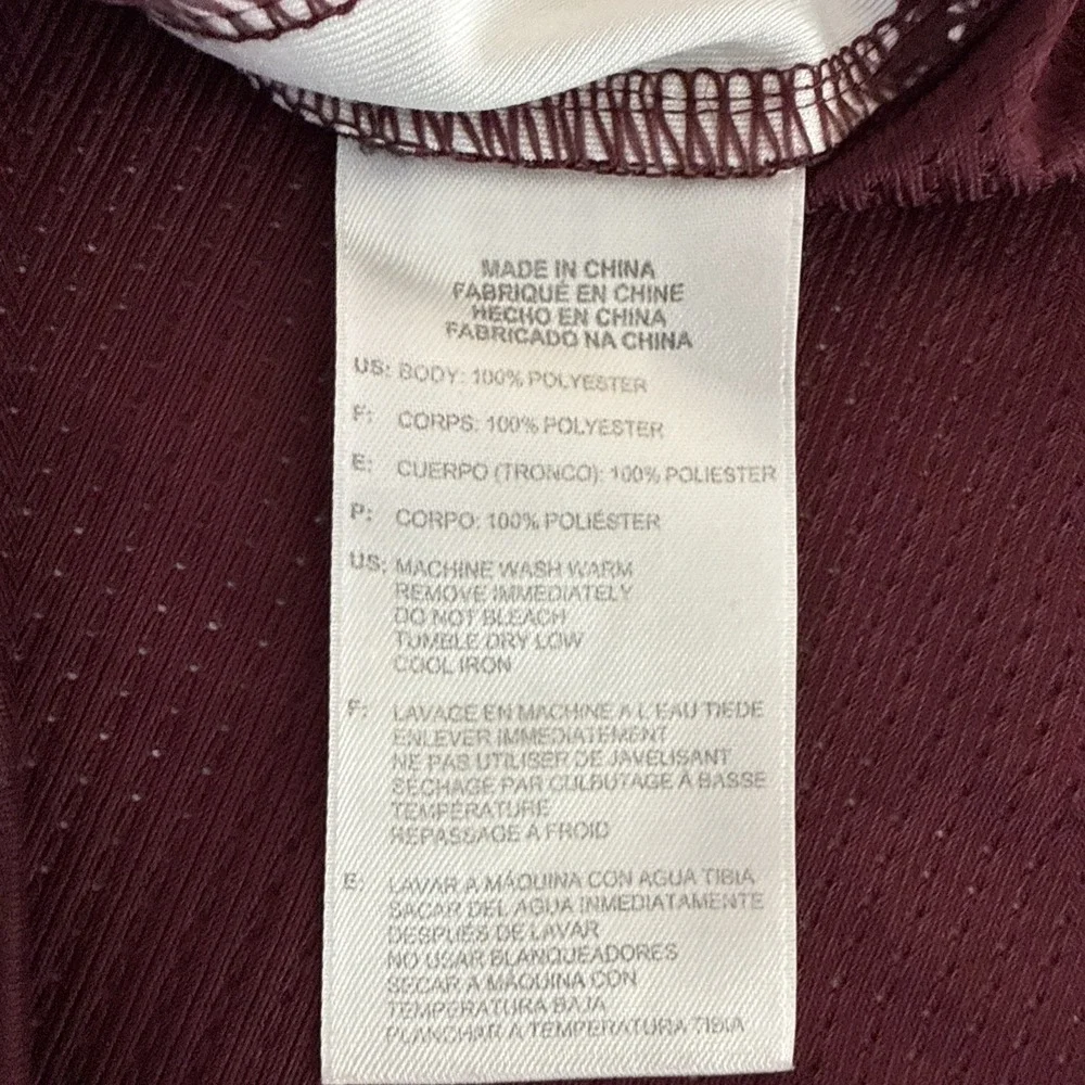 Adidas 2XT Practice Basketball Jersey Men Maroon White Mesh Performance Big Tall